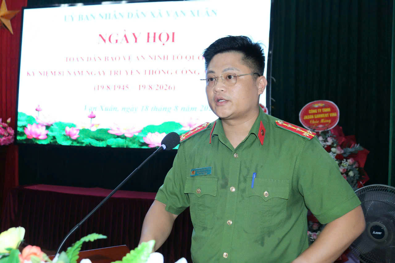 Xã Vạn Xuân tổ chức ngày hội toàn dân bảo vệ an ninh tổ quốc và Kỷ niệm ngày truyền thống công an nhân dân việt nam (19/8/1945 – 19/8/2026)