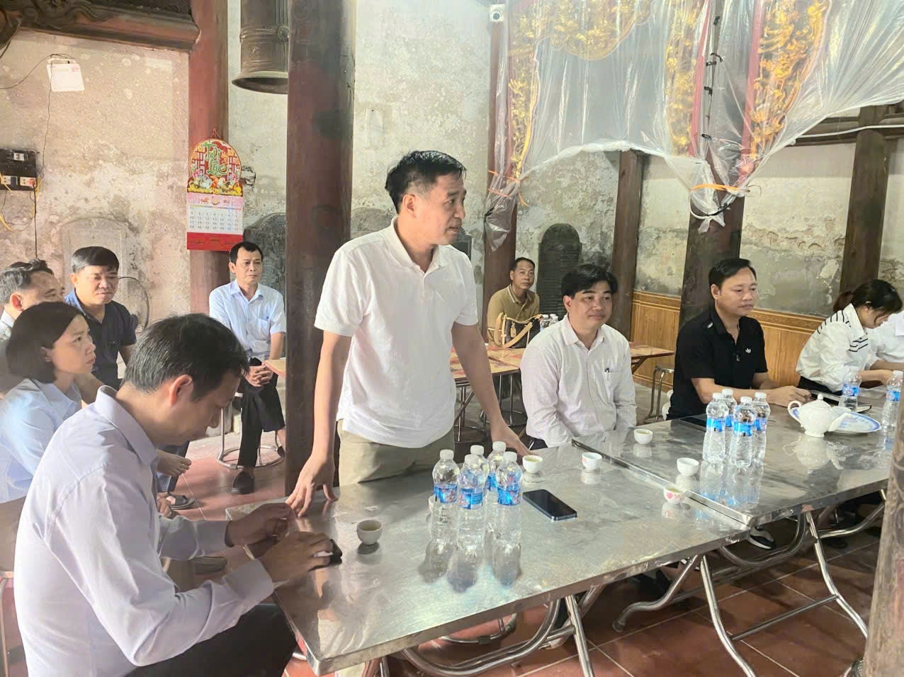 Khởi công tu sửa cấp thiết di tích đền Mỹ Lộc xã Vạn Xuân