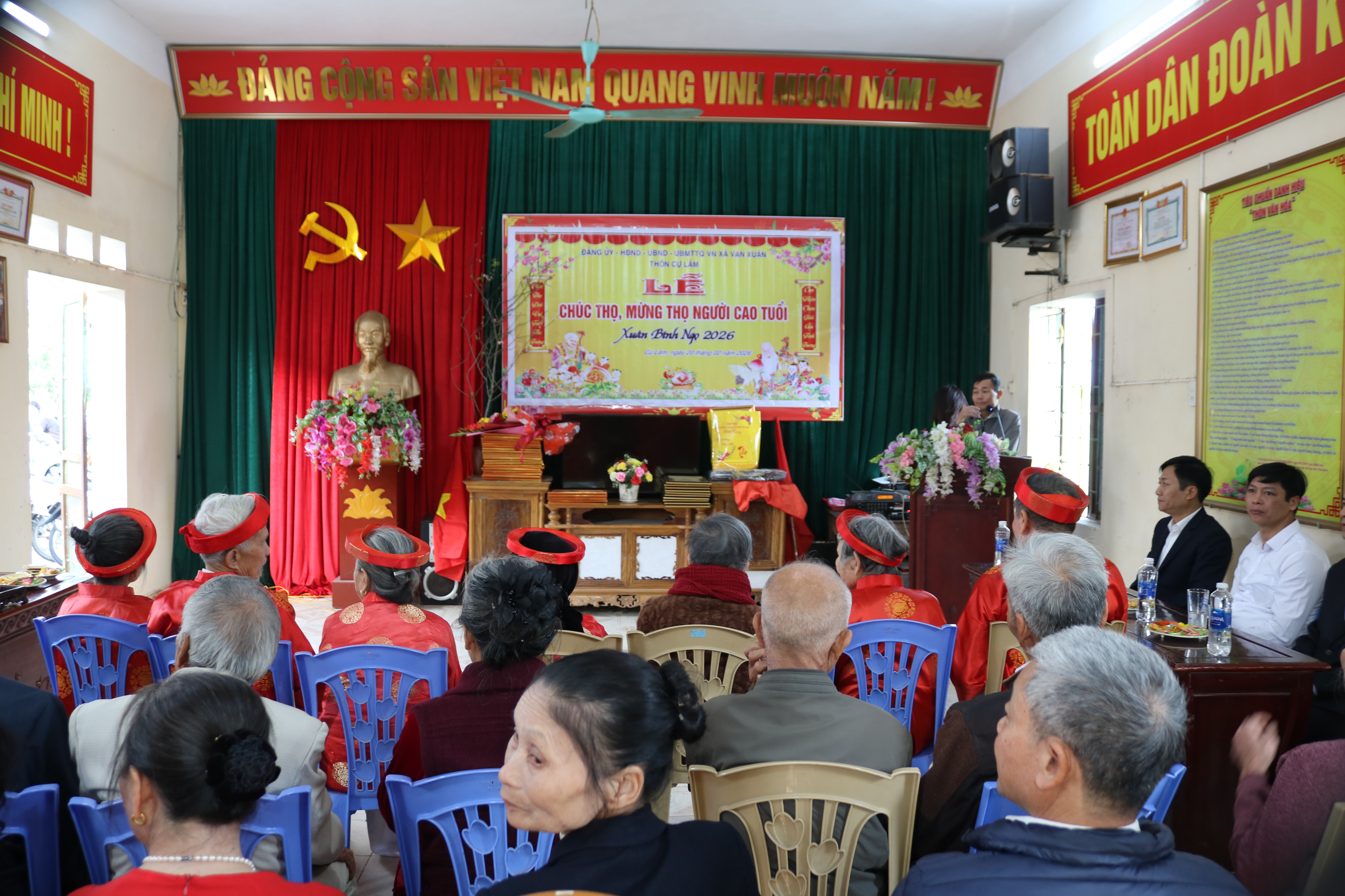 Xã Vạn Xuân tổ chức Lễ Chúc thọ, Mừng thọ người cao tuổi nhân dịp Tết Nguyên đán Bính Ngọ năm 2026