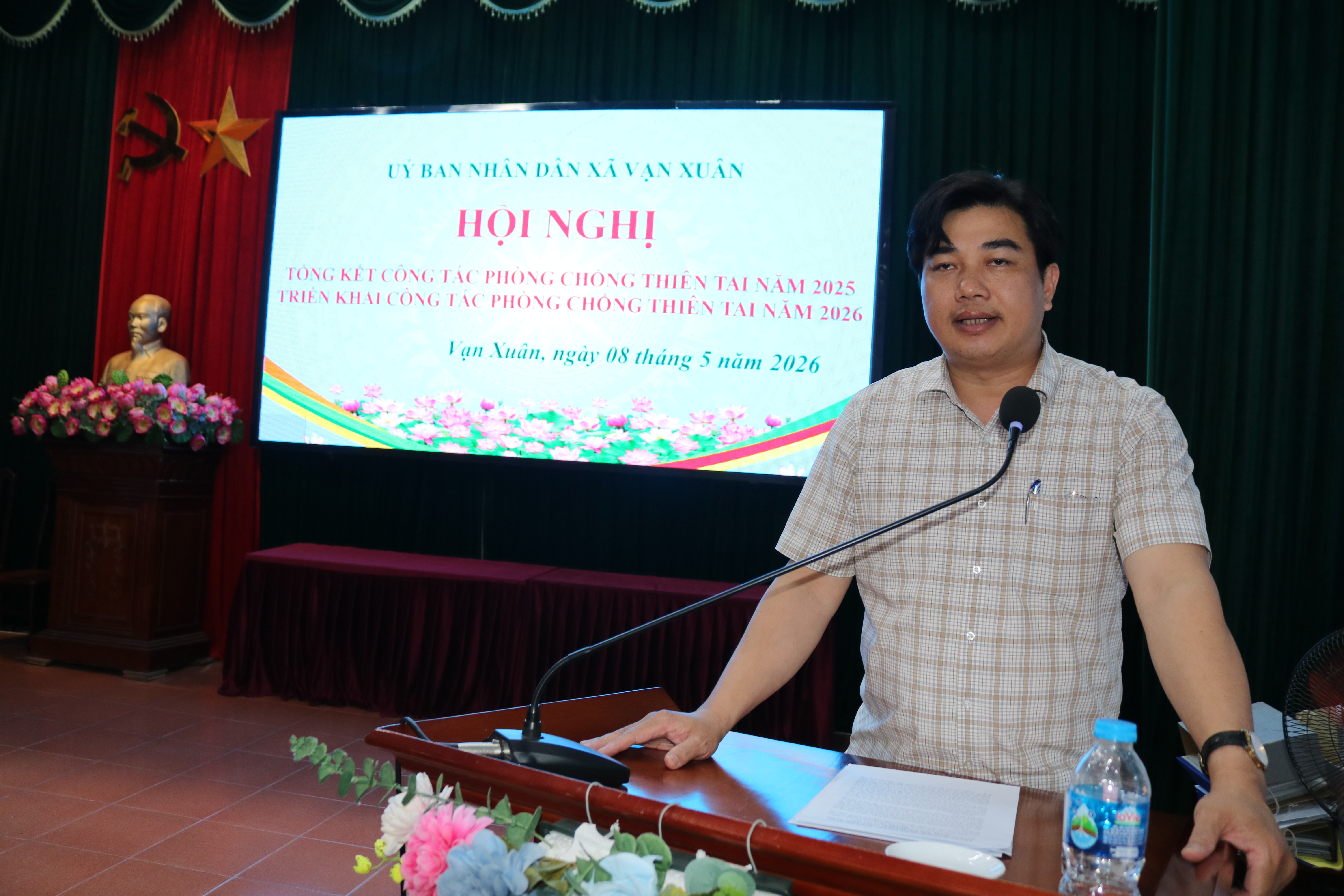 Xã Vạn Xuân tổ chức hội nghị tổng kết công tác phòng, chống thiên tai năm 2025, triển khai nhiệm vụ năm 2026