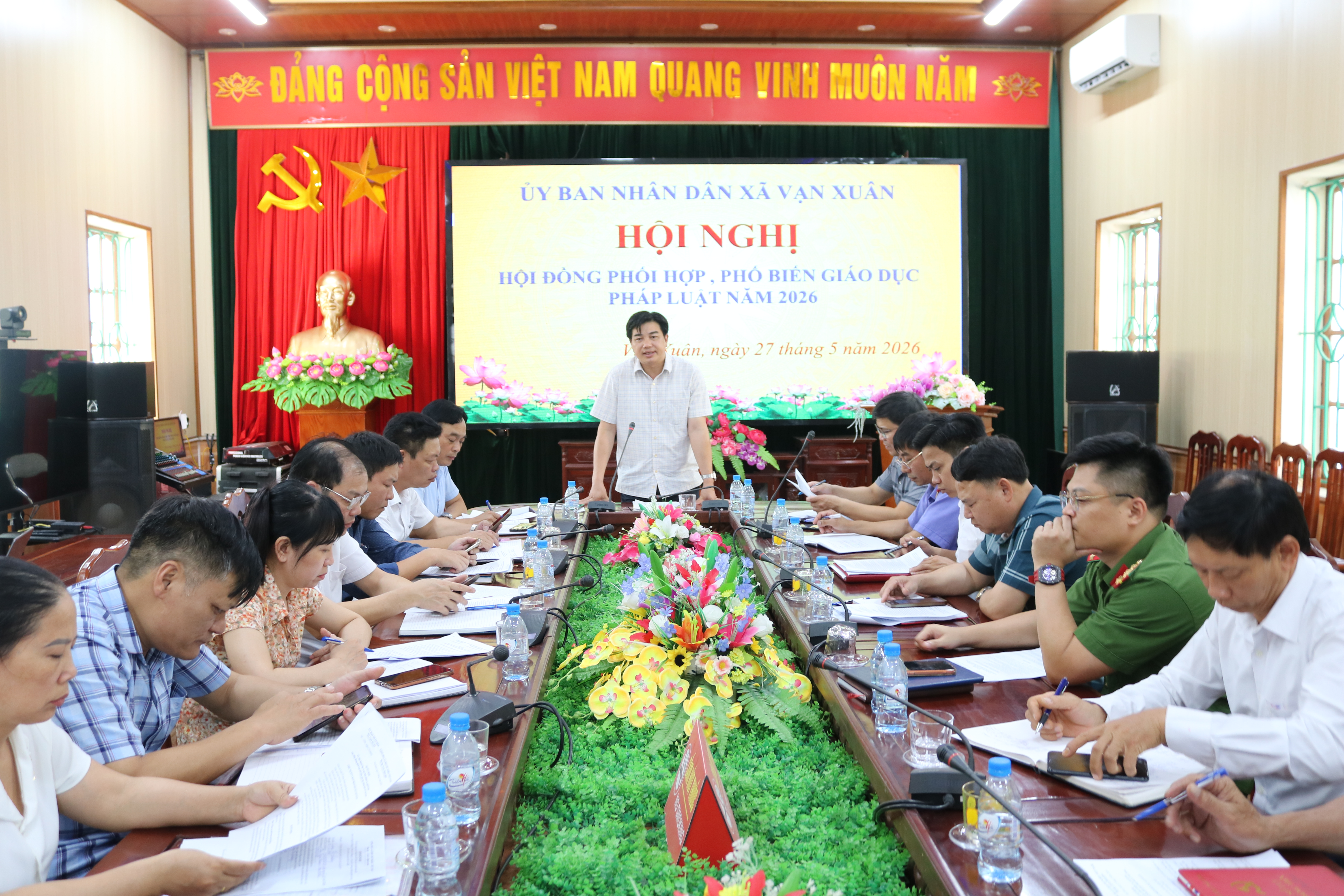 Xã Vạn Xuân tổ chức hội nghị triển khai các nhiệm vụ của Hội đồng phối hợp phổ biến Giáo dục pháp luật năm 2026