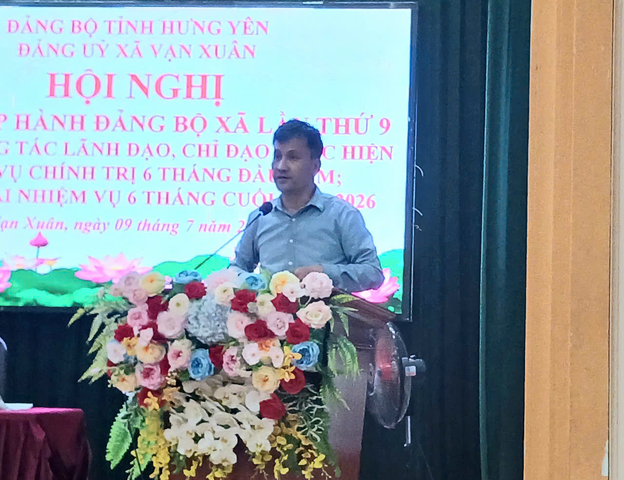 Đảng ủy xã Vạn Xuân sơ kết công tác thực hiện nhiệm vụ chính trị 6 tháng đầu năm, triển khai nhiệm vụ trọng 6 tháng cuối năm 2026